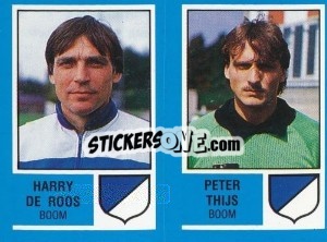 Figurina Marc Rogiers / Eddy Stuyck - Football Belgium 1986-1987 - Panini