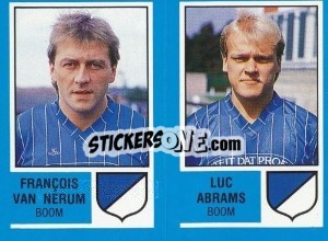 Sticker Patrick Schoofs / Ludo Geurts - Football Belgium 1986-1987 - Panini