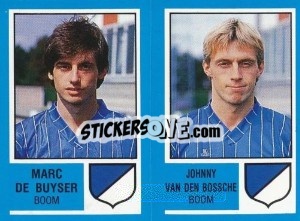 Sticker Harry de Roos / Peter Thijs - Football Belgium 1986-1987 - Panini