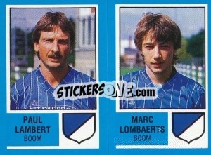 Figurina Johnny van den Bossche / Marc Kerremans - Football Belgium 1986-1987 - Panini