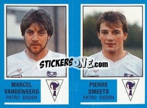 Sticker Roger Smeets / Yvan Hoste - Football Belgium 1986-1987 - Panini