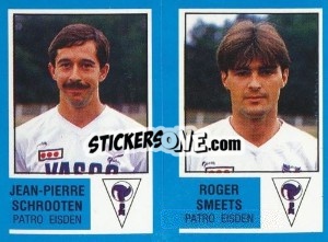 Sticker Guy Winkels / Marcel Vandeweerd - Football Belgium 1986-1987 n. 384 - Panini