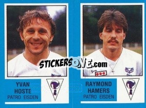 Sticker Pierre Smeets / Raymond Hamers - Football Belgium 1986-1987 - Panini