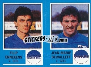 Cromo Winand Rampen / Dirk Verwimp - Football Belgium 1986-1987 - Panini