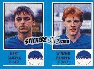 Sticker Wim Leshuis / Filip Ennekens - Football Belgium 1986-1987 - Panini