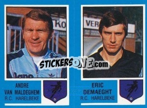 Cromo Andre van Maldeghem / Eric Demaeght - Football Belgium 1986-1987 - Panini