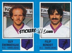 Sticker Kurt Deltour / Chris Scouttetens - Football Belgium 1986-1987 - Panini