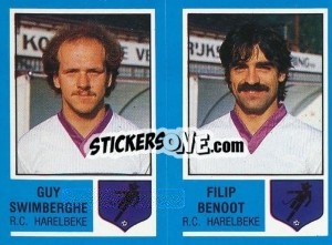 Figurina Kurt Deltour / Chris Scouttetens - Football Belgium 1986-1987 n. 396 - Panini