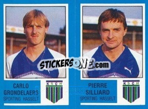 Sticker Michel Corneillie / Aime Coenen - Football Belgium 1986-1987 n. 402 - Panini
