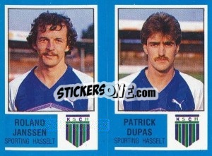 Cromo Pierre Vandepitte / Patrick Dupas - Football Belgium 1986-1987 - Panini
