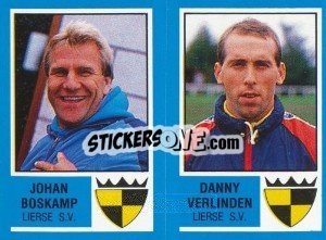 Figurina Johan Boskamp / Danny Verlinden - Football Belgium 1986-1987 - Panini