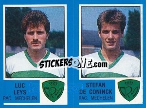 Cromo Luc Leys / Stefan de Connick - Football Belgium 1986-1987 - Panini