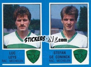Sticker Luc Leys / Stefan de Connick - Football Belgium 1986-1987 n. 416 - Panini