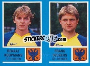 Sticker Renaat Koopmans / Frans Beckers - Football Belgium 1986-1987 - Panini