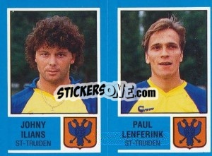 Sticker Johny Ilians / Paul Leneferink - Football Belgium 1986-1987 - Panini