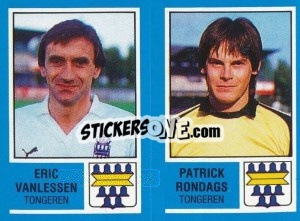 Cromo Eric Vanlessen / Patrick Rondags - Football Belgium 1986-1987 - Panini