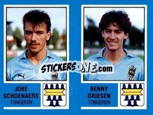 Cromo Joke Schoenaers / Benny Driesen - Football Belgium 1986-1987 - Panini