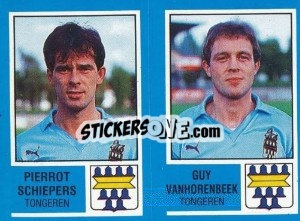 Sticker Pierrot Schieppers / Guy Vanhorenbeek - Football Belgium 1986-1987 - Panini