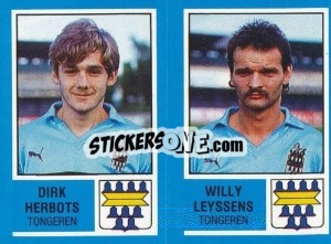 Sticker Dirk Herbots / Willy Leyssens - Football Belgium 1986-1987 - Panini