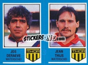 Figurina Jos Deraeve / Jean Thijs - Football Belgium 1986-1987 - Panini