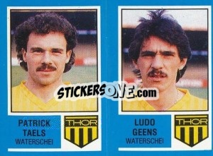 Sticker Patrick Taels / Ludo Geers - Football Belgium 1986-1987 - Panini