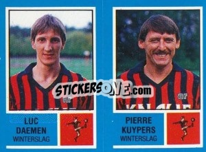 Sticker Luc Daemen / Pierre Kuypers - Football Belgium 1986-1987 n. 442 - Panini