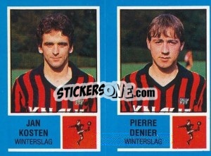 Figurina Jan Kosten / Pierre Denier - Football Belgium 1986-1987 - Panini