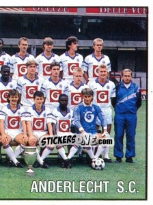 Figurina Team - Football Belgium 1989-1990 n. 5 - Panini
