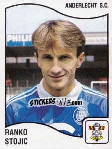 Figurina Ranko Stojic - Football Belgium 1989-1990 n. 7 - Panini