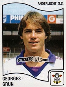 Sticker Georges Grun - Football Belgium 1989-1990 n. 8 - Panini