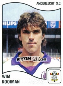 Cromo Wim Kooiman - Football Belgium 1989-1990 n. 10 - Panini