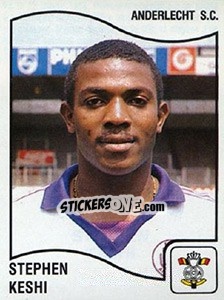 Sticker Stephen Keshi - Football Belgium 1989-1990 n. 11 - Panini