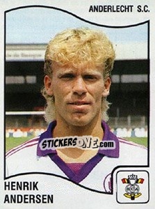 Sticker Henrik Andersen - Football Belgium 1989-1990 - Panini