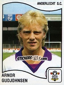 Sticker Arnor Gudjohnsen - Football Belgium 1989-1990 n. 14 - Panini