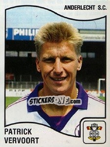 Sticker Patrick Vervoort - Football Belgium 1989-1990 n. 16 - Panini