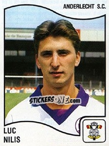 Sticker Luc Nilis - Football Belgium 1989-1990 - Panini