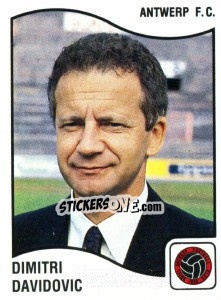 Sticker Dimitri Davidovic - Football Belgium 1989-1990 - Panini