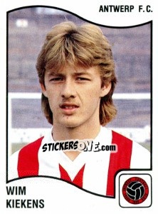 Sticker Wim Kiekens - Football Belgium 1989-1990 - Panini
