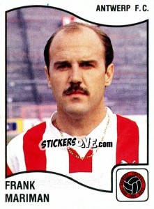 Sticker Frank Mariman - Football Belgium 1989-1990 - Panini