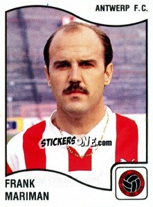Sticker Frank Mariman - Football Belgium 1989-1990 n. 28 - Panini