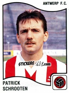 Sticker Patrick Schrooten - Football Belgium 1989-1990 - Panini