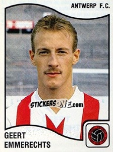 Cromo Geert Emmerechts - Football Belgium 1989-1990 - Panini