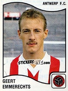 Figurina Geert Emmerechts - Football Belgium 1989-1990 - Panini