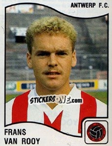 Cromo Frans van Rooy - Football Belgium 1989-1990 - Panini