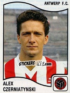 Figurina Alex Czerniatynski - Football Belgium 1989-1990 - Panini