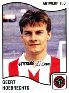 Sticker Geert Hoebrechts - Football Belgium 1989-1990 - Panini