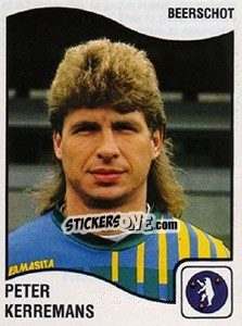 Sticker Peter Kerremans - Football Belgium 1989-1990 - Panini
