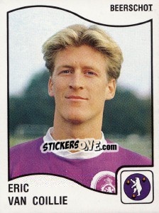 Figurina Eric van Coillie - Football Belgium 1989-1990 - Panini