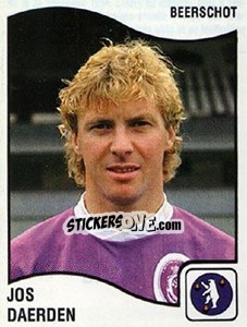Cromo Jos Daerden - Football Belgium 1989-1990 - Panini