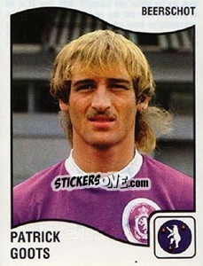 Sticker Patrick Goots - Football Belgium 1989-1990 - Panini